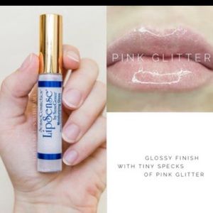 Lipsense pink glitter gloss
